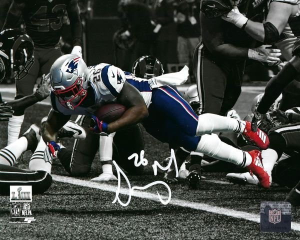 Sony Michel Autographed 8x10 Photo