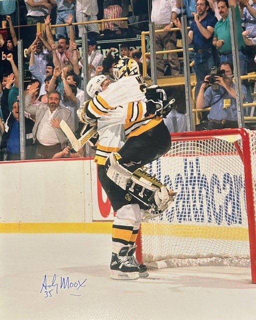 Andy Moog Autographed 16x20 Photo -01