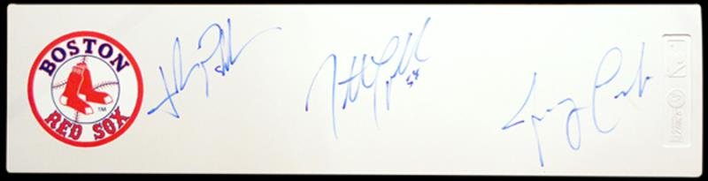 Papelbon Brothers Autographed Pitching Rubber