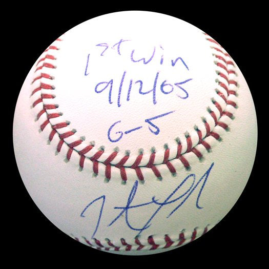 Jonathan Papelbon Autographed Baseball w/First MLB Win Inscription