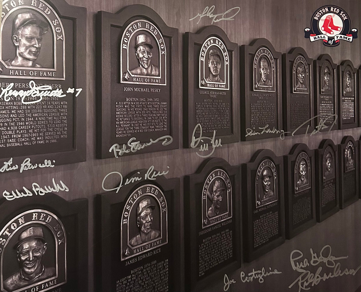 Red Sox Hall of Fall Autographed 16x20 Photo - 01