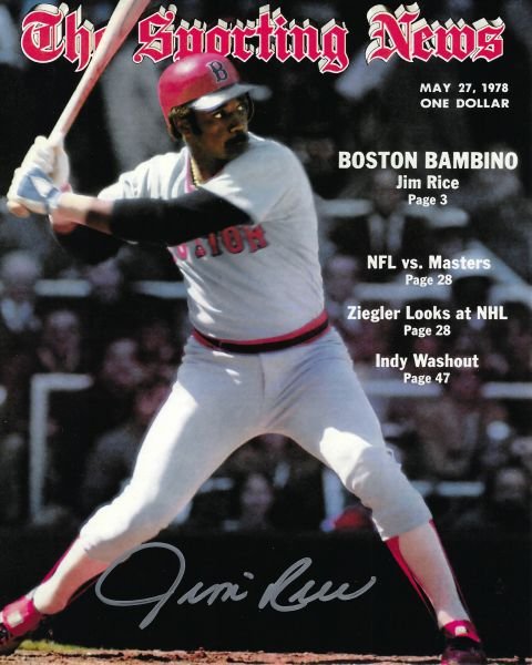 Jim Rice Autographed 8x10 Photo