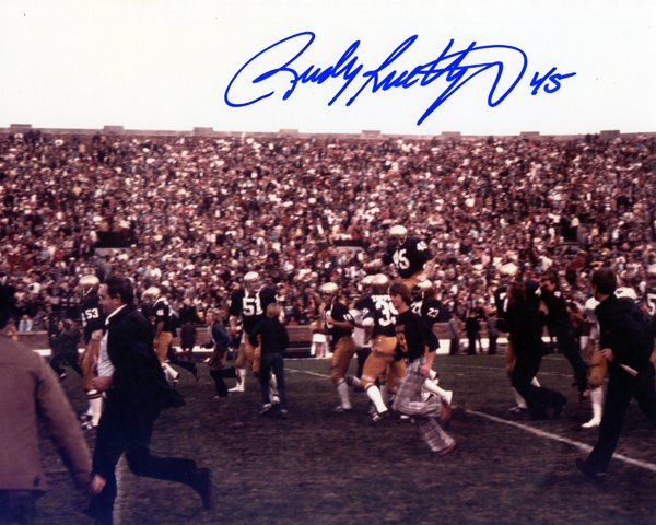Rudy Ruettiger Autographed 8x10 Photo - 01