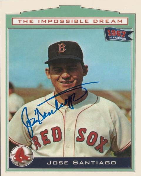 Jose Santiago Autographed 8x10 Photo - 02