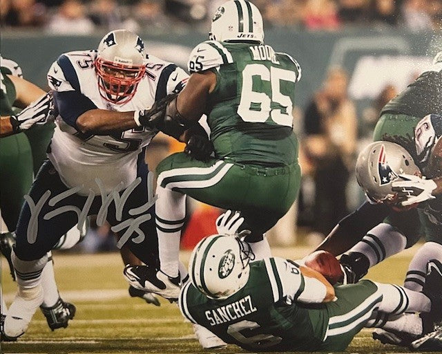 Vince Wilfork Autographed 8x10 Photo - 02