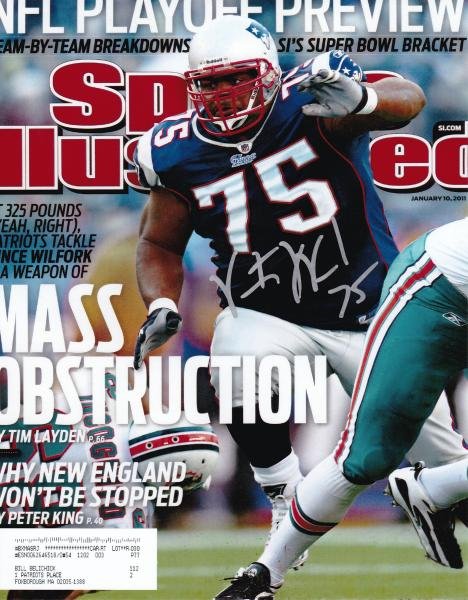 Vince Wilfork Autographed 8x10 Photo -11