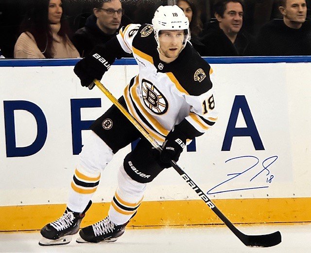 Pavel Zacha Autographed 16x20 Photo - 03