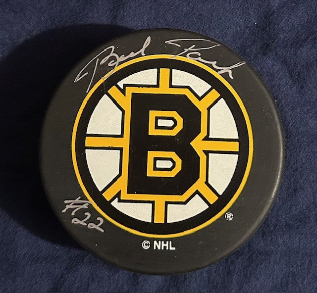 Brad Park signed Bruins Puck