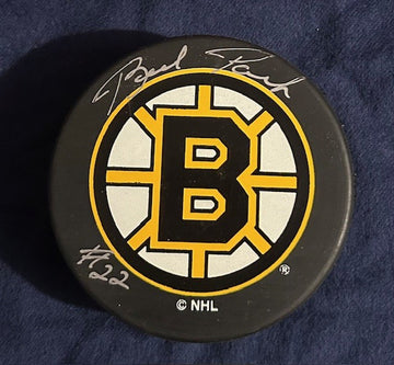 Brad Park signed Bruins Puck
