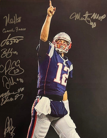 Tom Brady tribute signed photo
