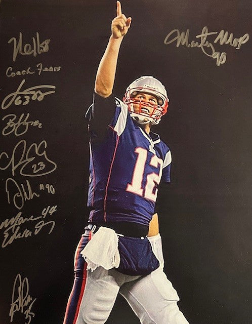 Tom Brady tribute signed photo