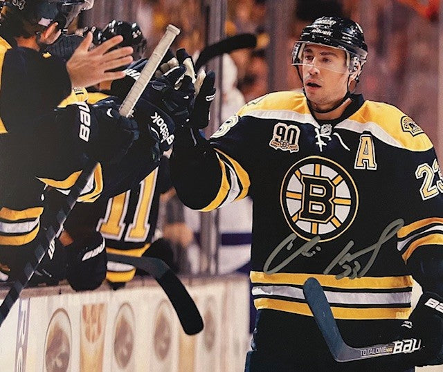 Chris Kelly signed Bruins Photo Bench