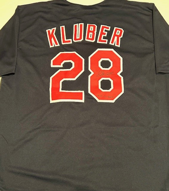Corey Kluber signed Indians Jersey