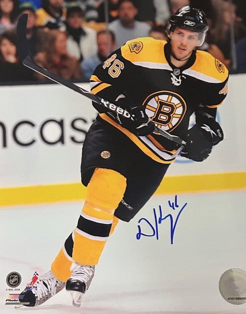David Krejci signed 8x10 Bruins photo