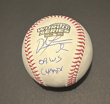 Derek Lowe Autographed Rawlings Official 2004 World Series Baseball w/Inscription - 02