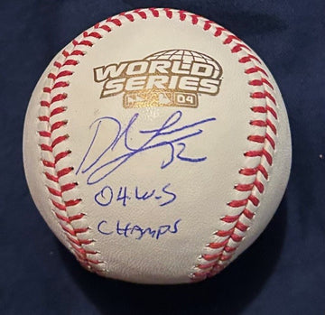 Derek Lowe Autographed World Series Baseball - 02