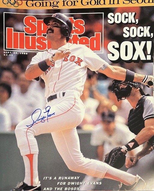 Dwight Evans Autographed 16x20 Photo Sports Illustrated Cover