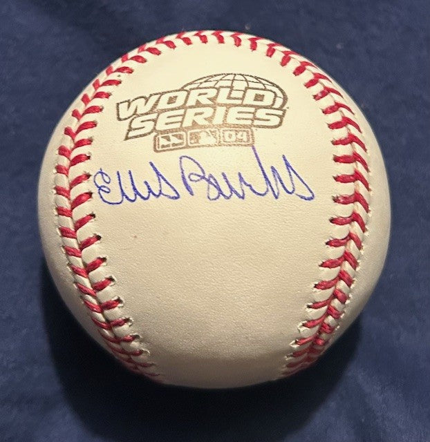 Ellis Burks signed world series baseball