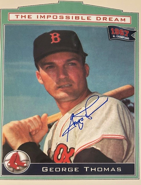 Red Sox George Thomas signed photo Impossible Dream