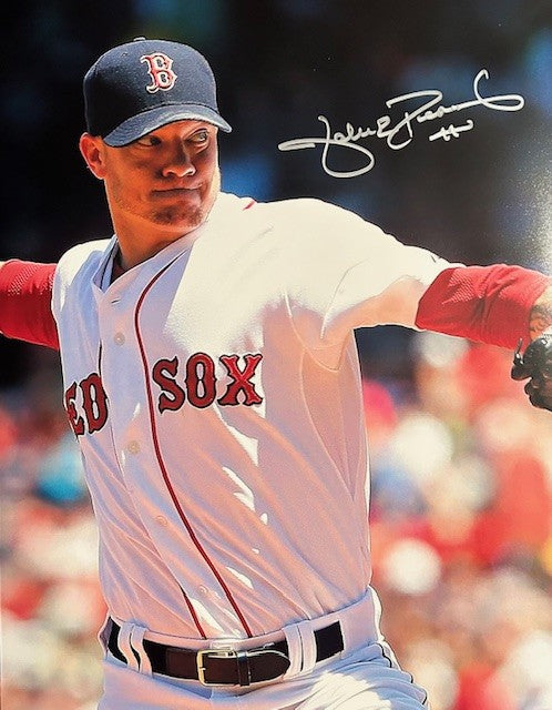 Jake Peavy signed Red Sox photo