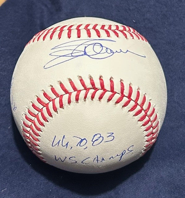 Jim Palmer signed Stats Baseball WS Champs