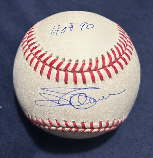 Jim Palmer signed stats baseball HOF 