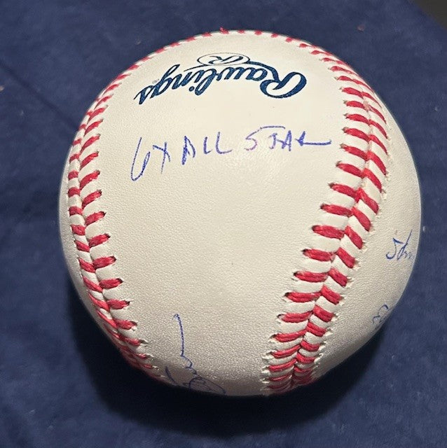 JIm Palmer signed stats baseball all star