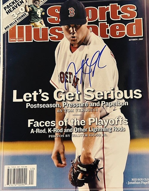 Jonathan Papelbon signed 11x14 SI Cover