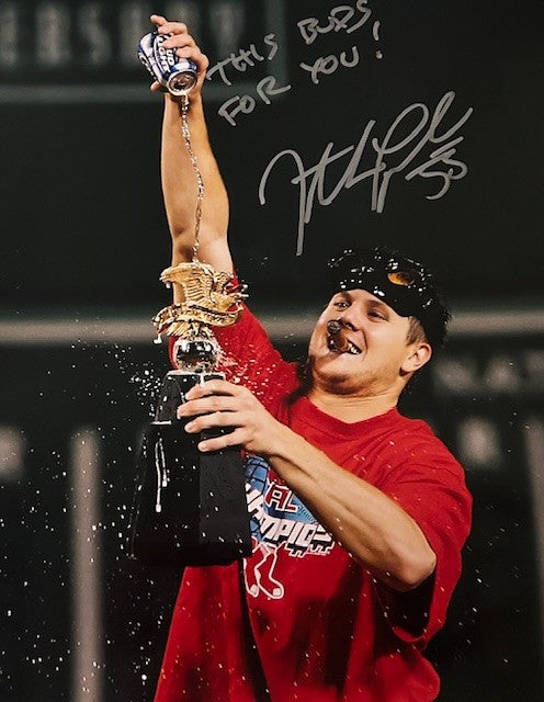 Jonathan papelbon signed Photo celebrating
