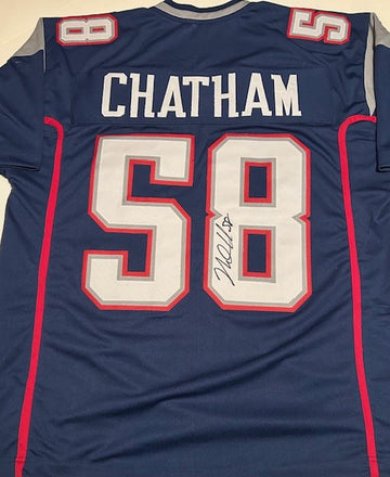 Matt Chatham signed Patriots jersey