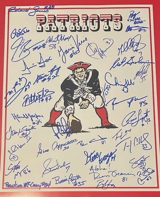 Patriots Alumni signed 16x20