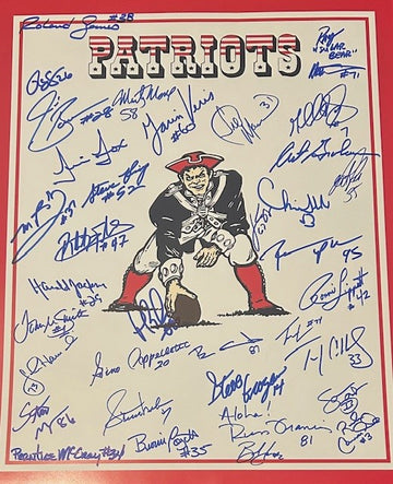 Patriots Alumni signed 16x20