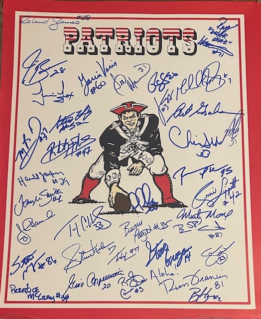Patriots Alumni signed 16x20