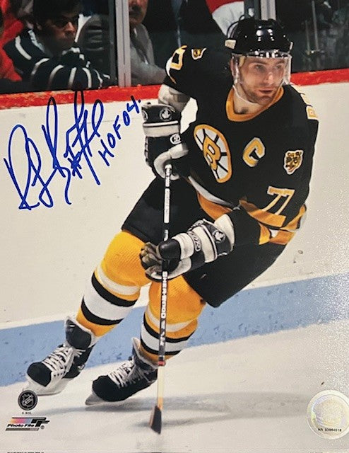 Ray Bourque signed 8x10 Hall of Fame