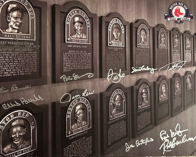 Red Sox hall of fame signed photo