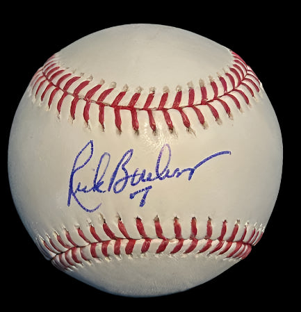 Rick Burleson Autographed Rawlings ROMLB Baseball