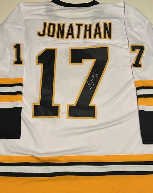 Stan Jonathan signed Bruins jersey