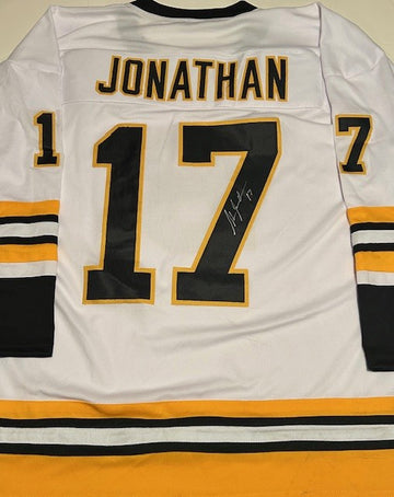 Stan Jonathan signed Bruins jersey