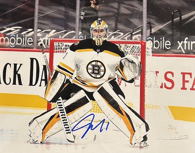 Jeremy Swayman Autographed 8x10 Photo - 03