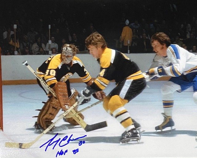 Gerry Cheevers Autographed 8x10 Photo -3