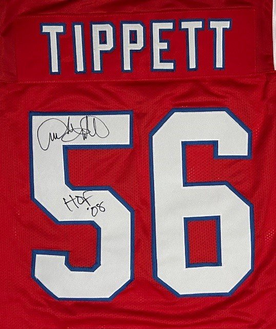 Andre Tippett Autographed Jersey