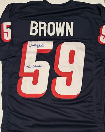Vincent Brown the undertaker signed jersey