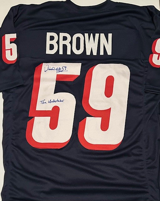 Vincent Brown the undertaker signed jersey