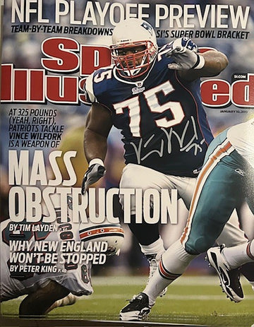 Vince Wilfork Autographed 16x20 Photo - 01