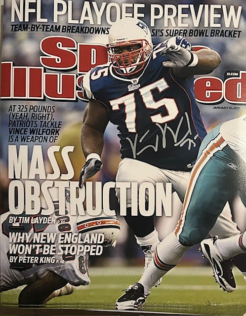 Vince Wilfork Autographed 16x20 Photo - 01