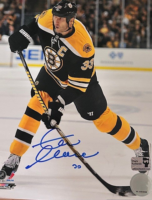 Zdeno Chara signed Bruins photo